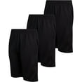 Mad Game Boys' Breathable Long Basketball Shorts 3 Pack Quick Dry