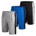 thumbnail image 1 of Mad Game Men's Active Shorts - 3 Pack Athletic Quick Dry Gym Basketball Shorts with Side Pockets and Drawstring (Sizes: S-XL), 1 of 6