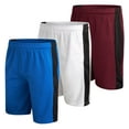 thumbnail image 1 of Mad Game Men's Active Shorts - 3 Pack Athletic Quick Dry Gym Basketball Shorts with Side Pockets and Drawstring (Sizes: S-XL), 1 of 7