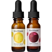 Mad Hippie Travel Face Serum Set   Skin-Brightening Vitamin C + Firming Super A Retinol, Day & Night Dual Pack, 0.5 Oz Ea