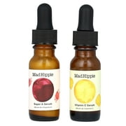 Mad Hippie Day & Night Dual Pack, Vitamin C & Super A Serum, 2 Bottles, 0.5 fl oz 15 ml Each