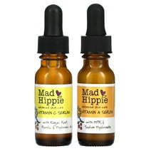 Mad Hippie Day & Night Dual Pack, Vitamin C & Super A Serum, 2 Bottles, 0.5 fl oz (15 ml) Each