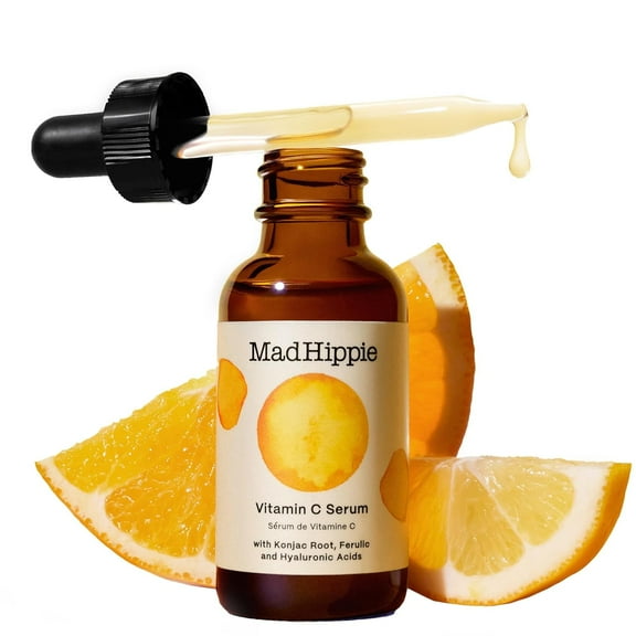 Mad Hippie Vitamin C Serum Brightening Serum with Hyaluronic Acid, Ferulic Acid, Vitamin E