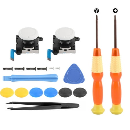 Mad Hornets 19-Piece Repair Kit, Including 3D Analog Stick and Tools, Compatible with Switch Lite Joystick