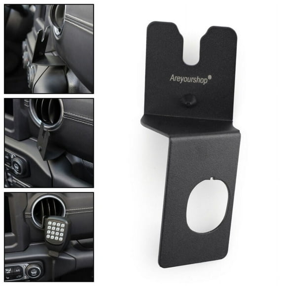 Mad Hornets Alloy CB Radio Walkie Talkie Mount Holder For Wrangler JL 2018+