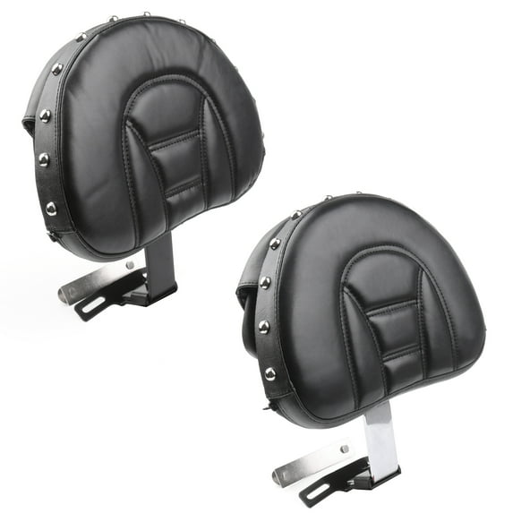 Mad Hornets Driver Seat Rider Backrest Pad For Fatboy FLSTF Heritage Softail BK 07-17