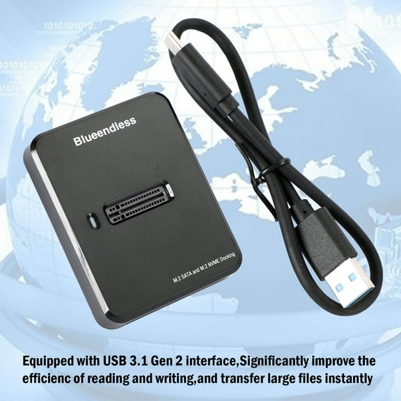 Mad Hornets Dual Protocol SATA/NVME M.2 SSD Case USB 3.1 Dual Protocal Docking Station
