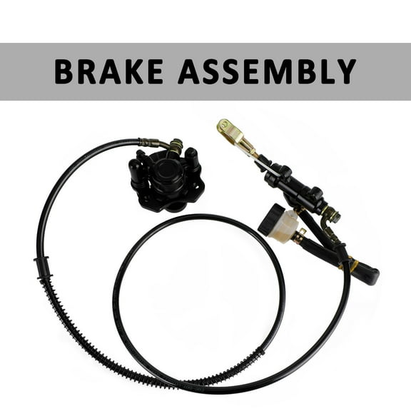 Mad Hornets Go Kart Golf Cart ATV Rear Hydraulic Brake Assembly Caliper Master Cylinder Kit