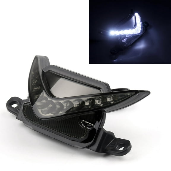 LED Rear Night Running lights For Honda CBR600RR 2007-2012 2011 2010 Smoke