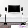 thumbnail image 1 of Mad Hornets Speaker Stands for Surround Sound and Home Theater Speakers, Floor-Standing Height Adjustable Mounts, 1-4 Pairs, 10 Lb Capacity, Black, 1 of 10