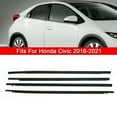 thumbnail image 1 of Mad Hornets Weatherstrip Window Moulding Trim Seal Belt 4Pcs For Honda Civic Sedan 2016-2021, 1 of 13