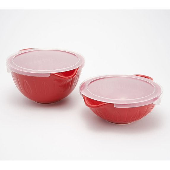 Mad Hungry 2-Piece LipnLoop Mixing Bowl with Lids Model K48001