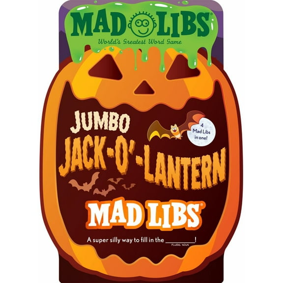 Mad Libs Jumbo Jack-O'-Lantern Mad Libs: 4 Mad Libs in 1!: World's Greatest Word Game about Halloween, (Paperback)