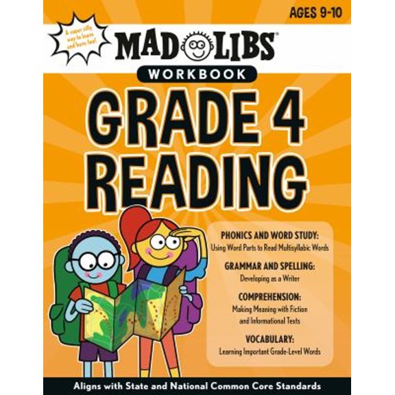 Pre-Owned Mad Libs Workbook: Grade 4 Reading: Aligns with State and National Common Core Standards (Paperback) 0593222849 9780593222843