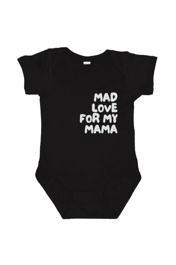 Mad Love For My Mama Baby Bodysuit, Cute Infant Onesie, Funny Newborn Outfit, Baby Shower Gift for Boys or Girls