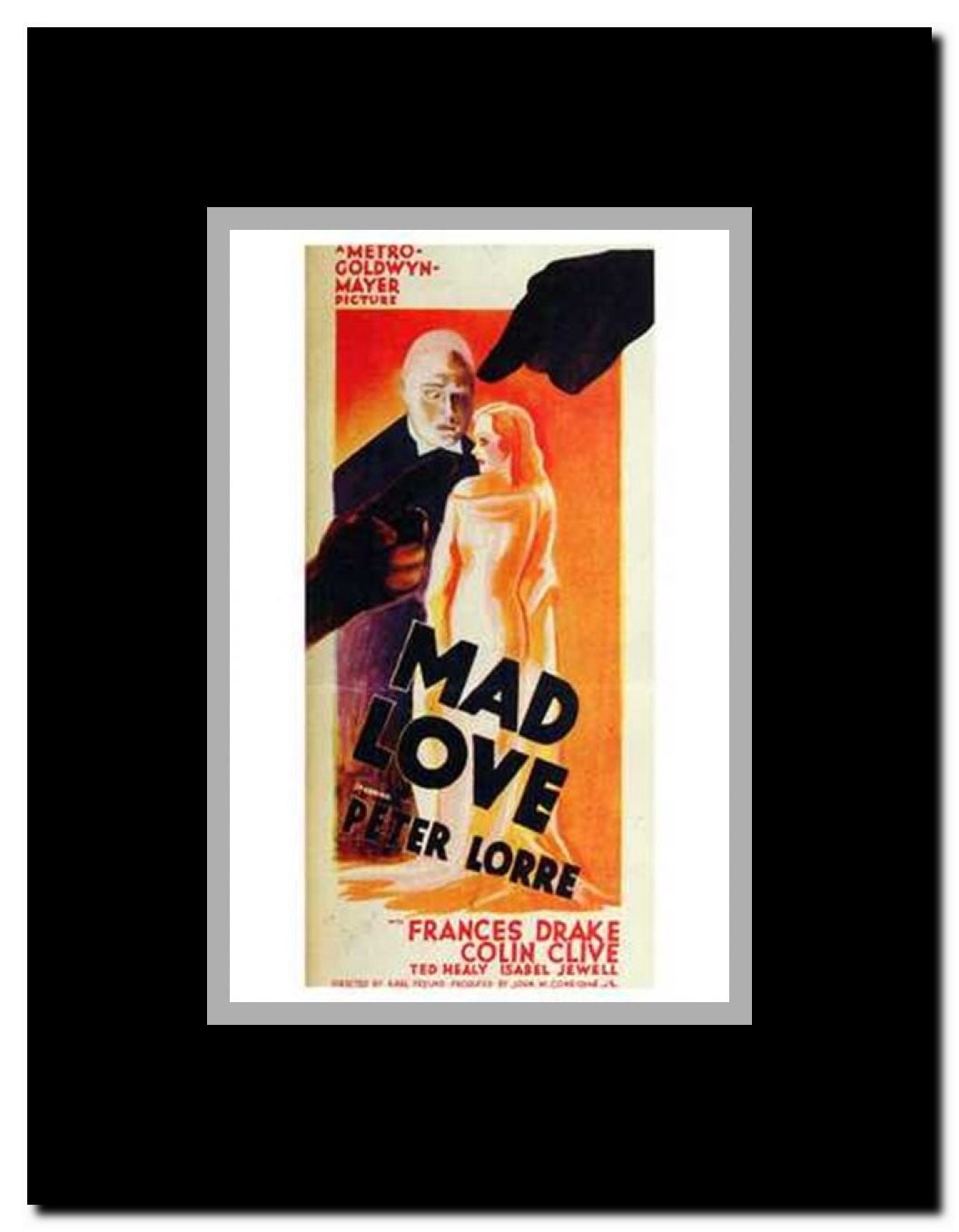 Mad Love Framed Movie Poster