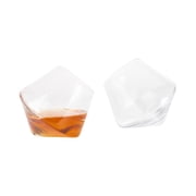 Mad Man Tilted Bourbon Glass Gift Set, Drinking Beverage Barware Accessories