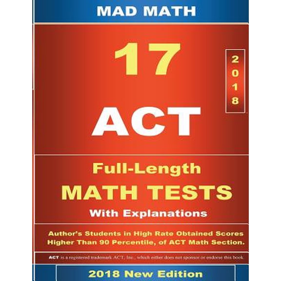2018 ACT Math Tests 1-17