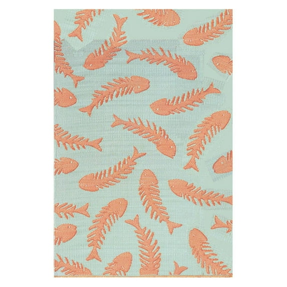 Mad Mats Fishbone Indoor/Outdoor Area Rug