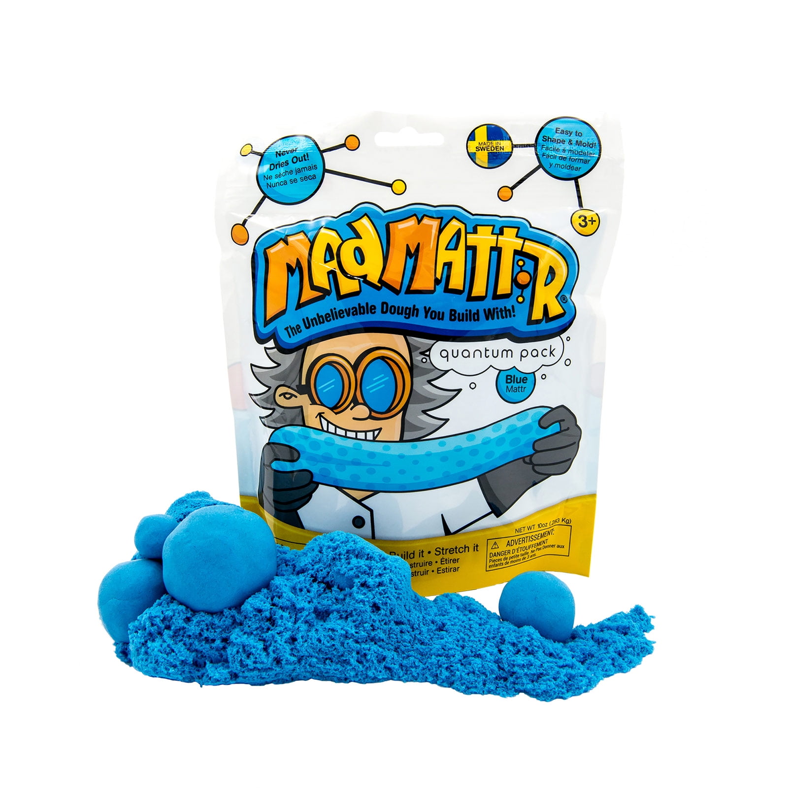 Mad Mattr Super Soft Sensory Modeling Dough 10oz. (Blue), Arts and