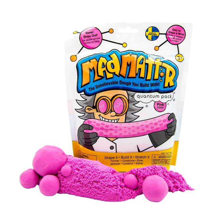 Mad Mattr Super Soft Sensory Modeling Dough 10oz. (Pink), Arts and