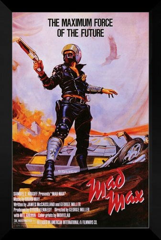 Mad Max FRAMED 27x40 Movie Poster: Mel Gibson 