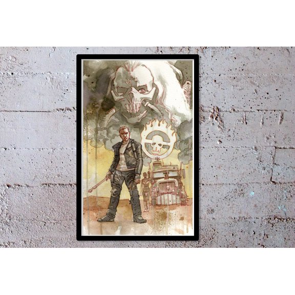 Mad Max Fury Road Watercolor Art Print, Pop Culture Wall Art