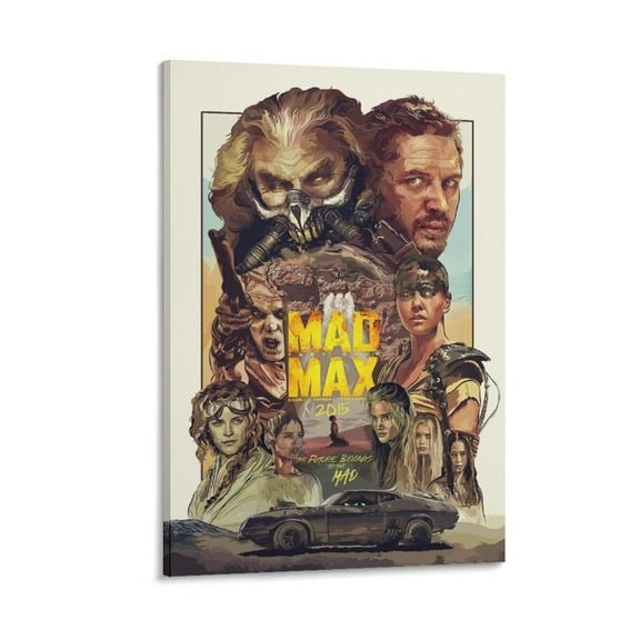 Mad Max Movie Canvas Poster Canvas Poster Wall Art Picture Prints Hanging Photo Gift Decor Home Posters Artworks 16x24inch(40x60cm)
