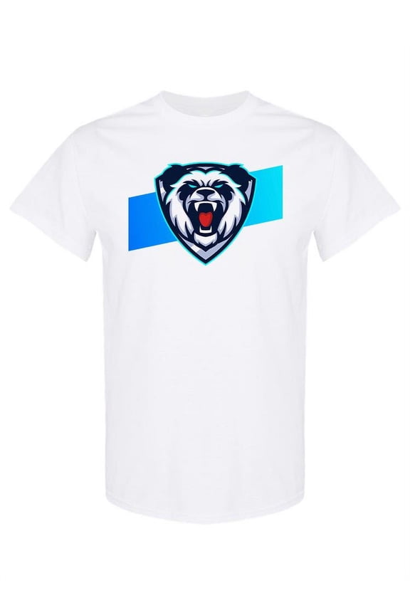 Mad Panda Mascot Esport Design T-Shirt Men -Image by Shutterstock, Male x-Large