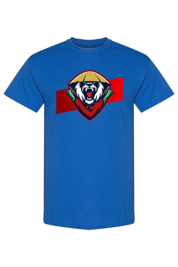 Mad Panda Mascot Esport T-Shirt Men -Image by Shutterstock, Male Large