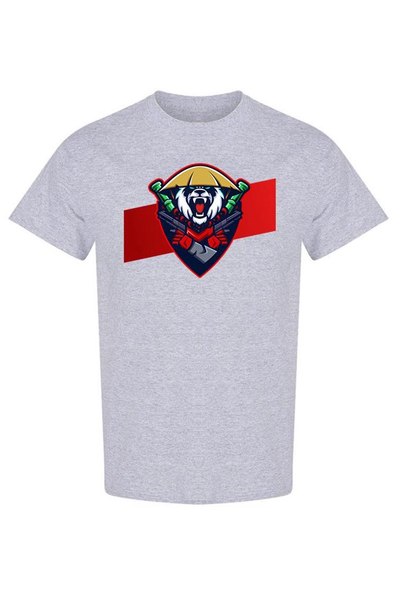 Mad Panda Mascot Esport T-Shirt Men -Image by Shutterstock, Male x-Large