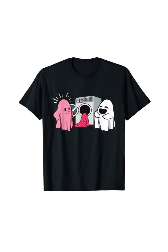 Mad Pink Ghost Funny Joke Gag Humor Cute Ghosts Halloween T-Shirt