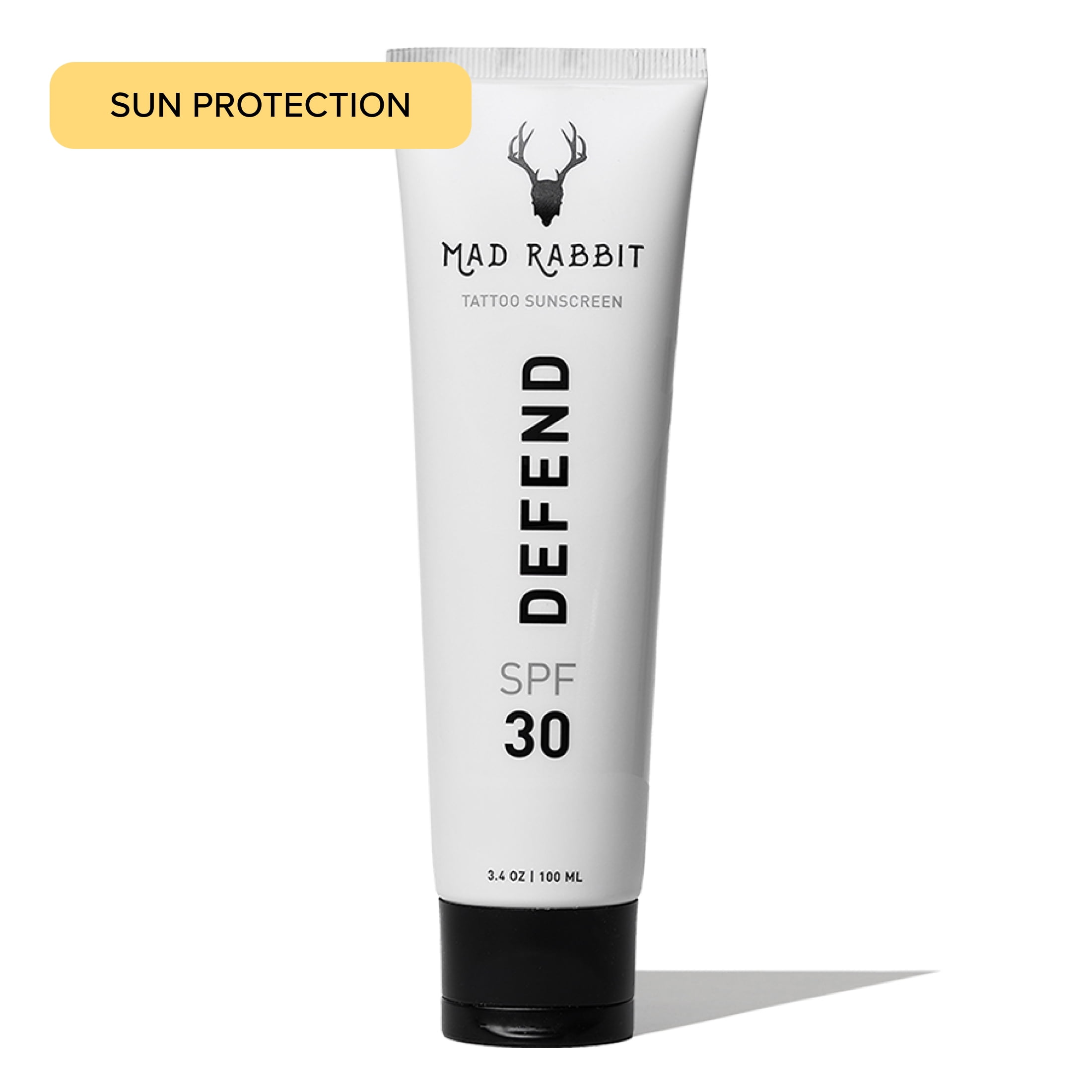 Mad Rabbit Defend Tattoo Sunscreen, SPF 30, Anti-Aging, 3.4 oz.