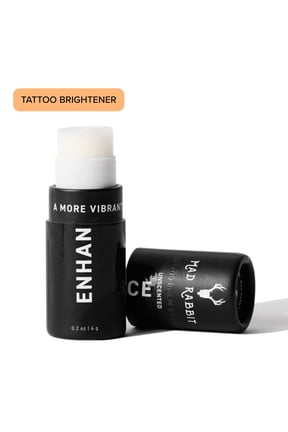 Enhance Tattoo Balm Stick, Tattoo Aftercare Brightener & Moisturizer, Fragrance-Free, .2 oz