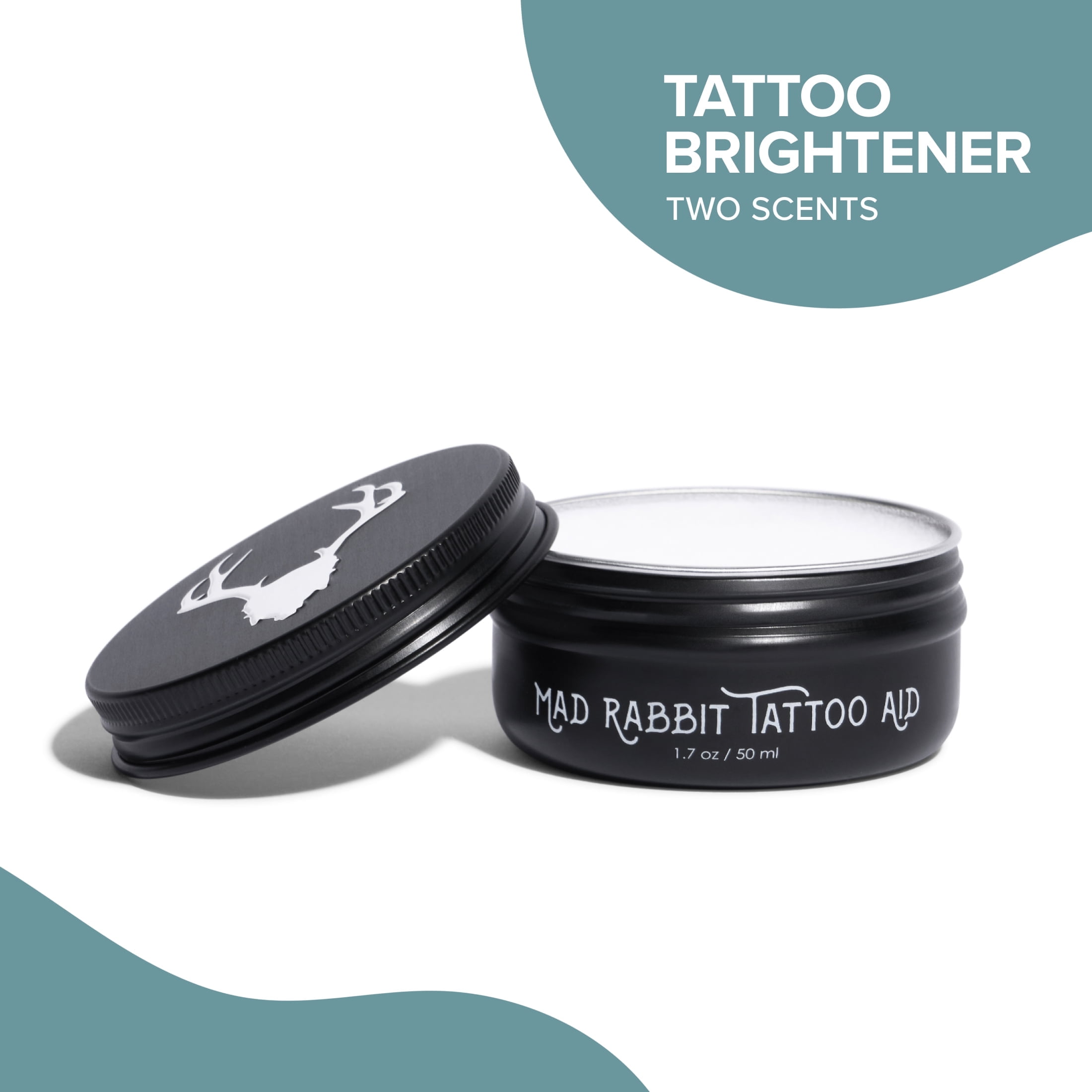 Mad Rabbit Tattoo Balm, Organic Aftercare, Brightener & Moisturizer