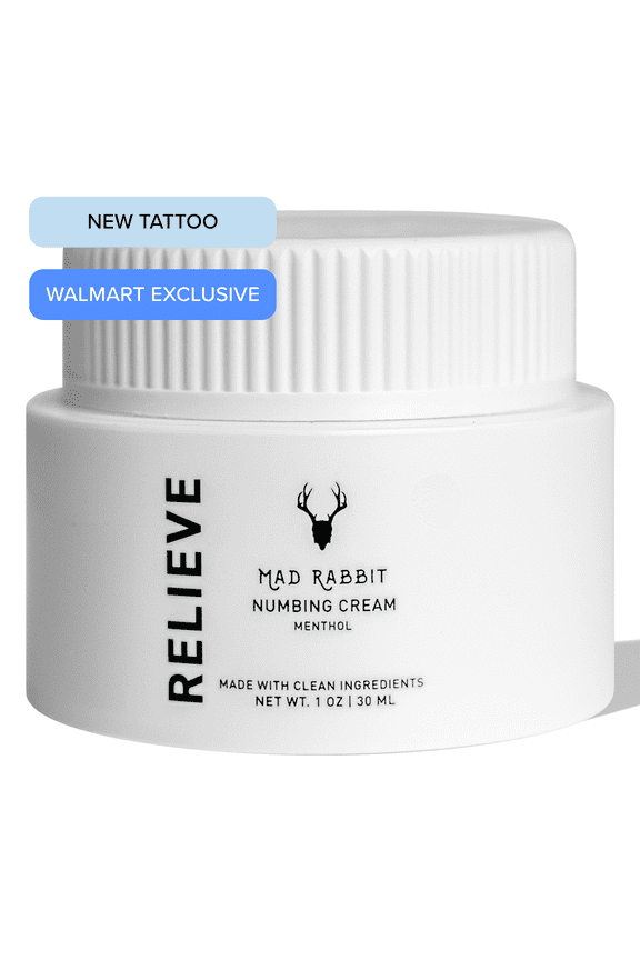 Tattoo Numbing Cream for Pain Relief, Unscented, Maximum Strength 1.5 oz