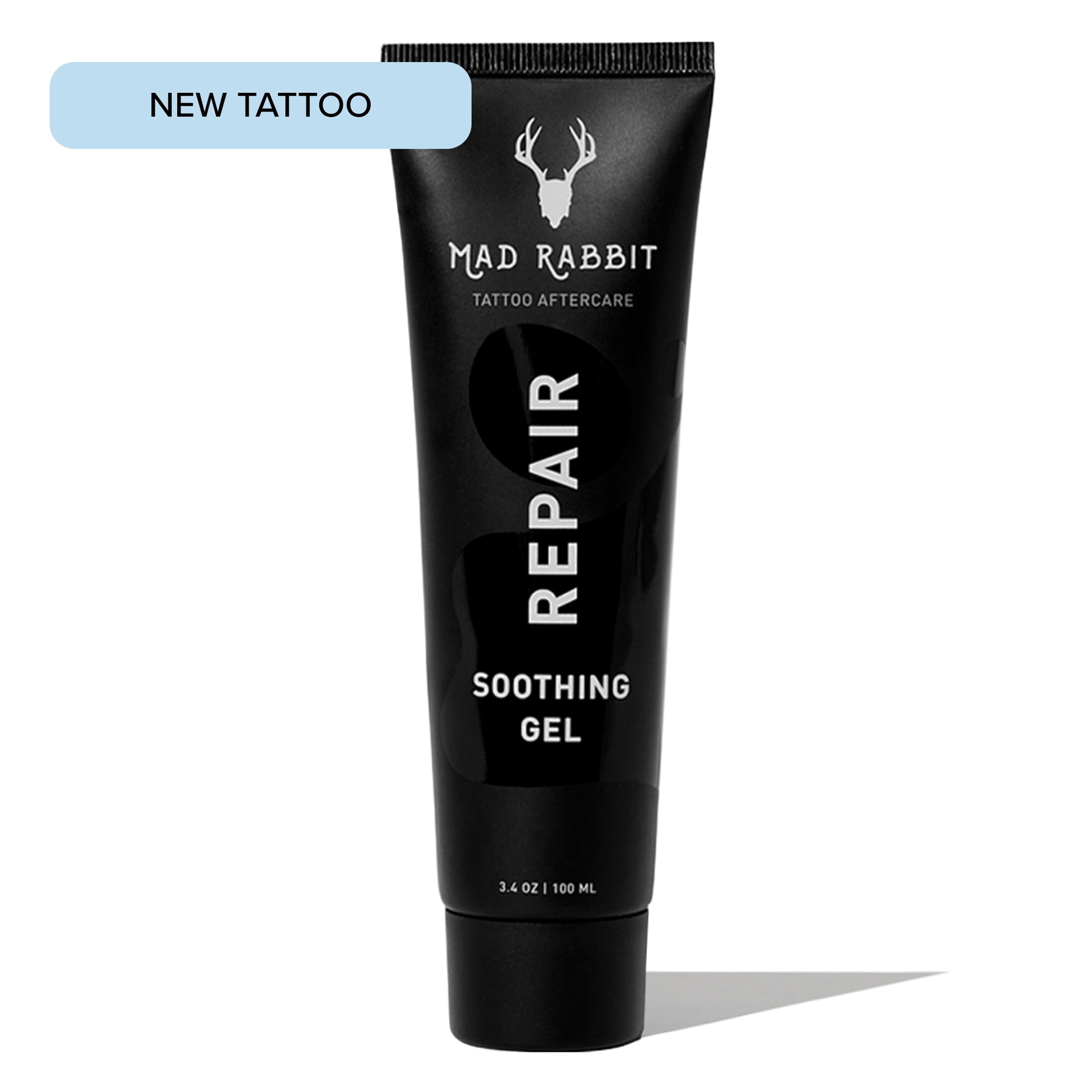 Mad Rabbit Repair Soothing Gel, Moisturizing Tattoo Aftercare with Clean Ingredients, 3.4 oz