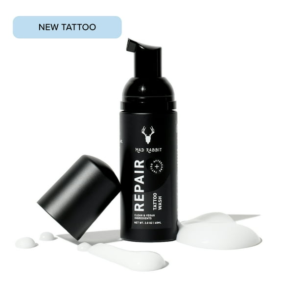 Mad Rabbit Repair Tattoo Body Wash, Tattoo Aftercare, with Clean Ingredients, 2 oz