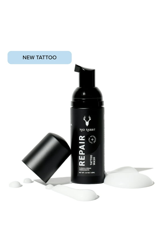 Repair Tattoo Body Wash, Tattoo Aftercare, with Clean Ingredients, 2 oz