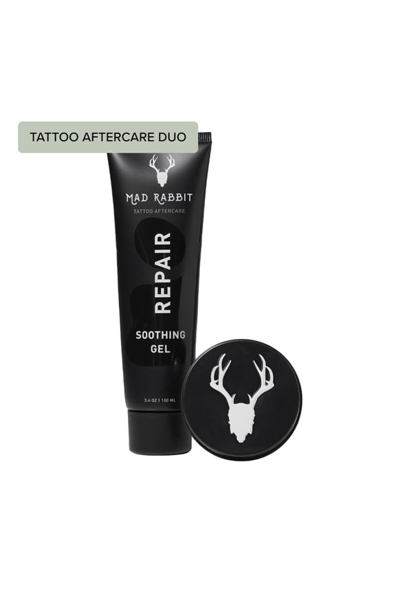 Tattoo Aftercare Duo with Repair Soothing Gel and Enhance Tattoo Balm