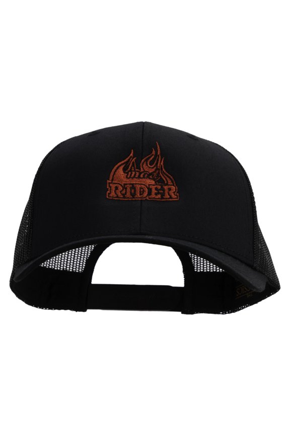 Mad Rider Embroidered Retro Trucker Cap - Black OSFM