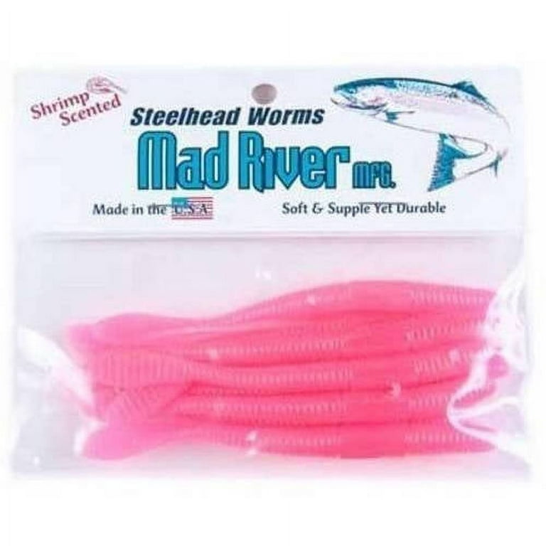 Mad River Mfg Steelhead Worm - Flo. Pink 3
