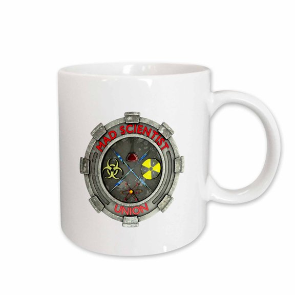 3drose, Mad Scientiest Union, Fun Geek Symbol for Any Nerd or Scientist., 11oz Mug