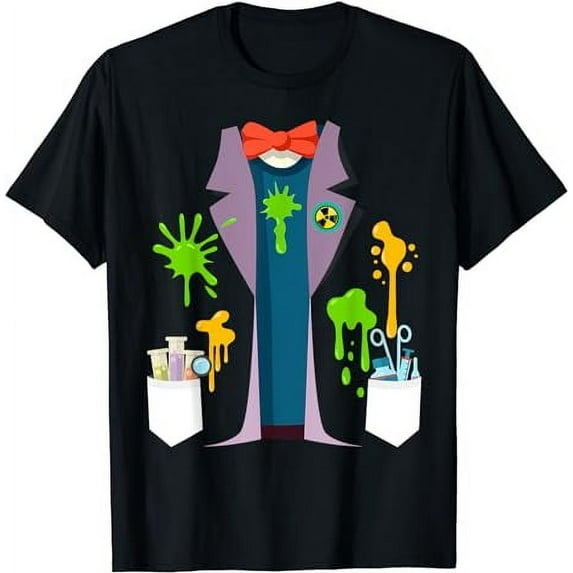 Mad Scientist Costume Funny Nerd Chemistry Physics Science T-Shirt