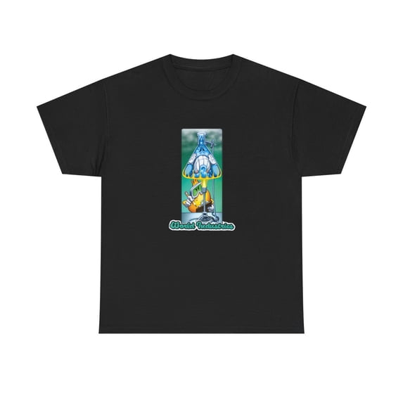 Mad Scientist Flame Boy World Industries 2000s Skateboard Vintage TShirt Print - Black / M