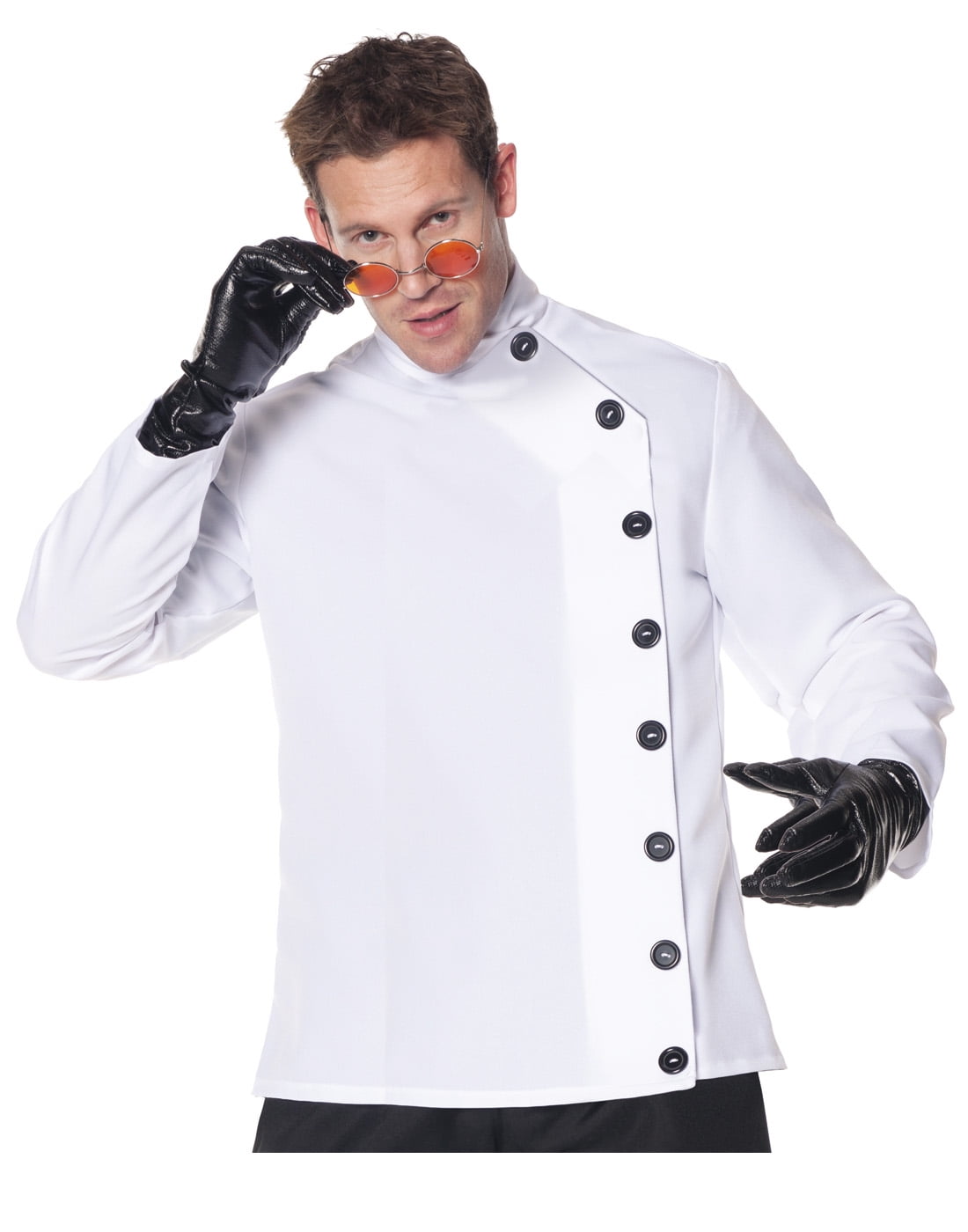 Mad Scientist Mens Adult Lab Coat Halloween Costume ShirtXxl