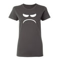 thumbnail image 1 of Mad Smile Sarcastic Novelty Gift Idea Adult Humor Funny Women's Casual Tees, 1 of 3