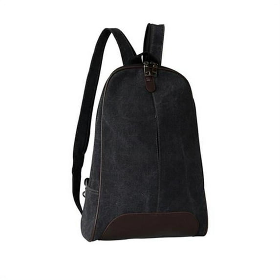 Mad Style 3637A Canvas Back Pack - Black