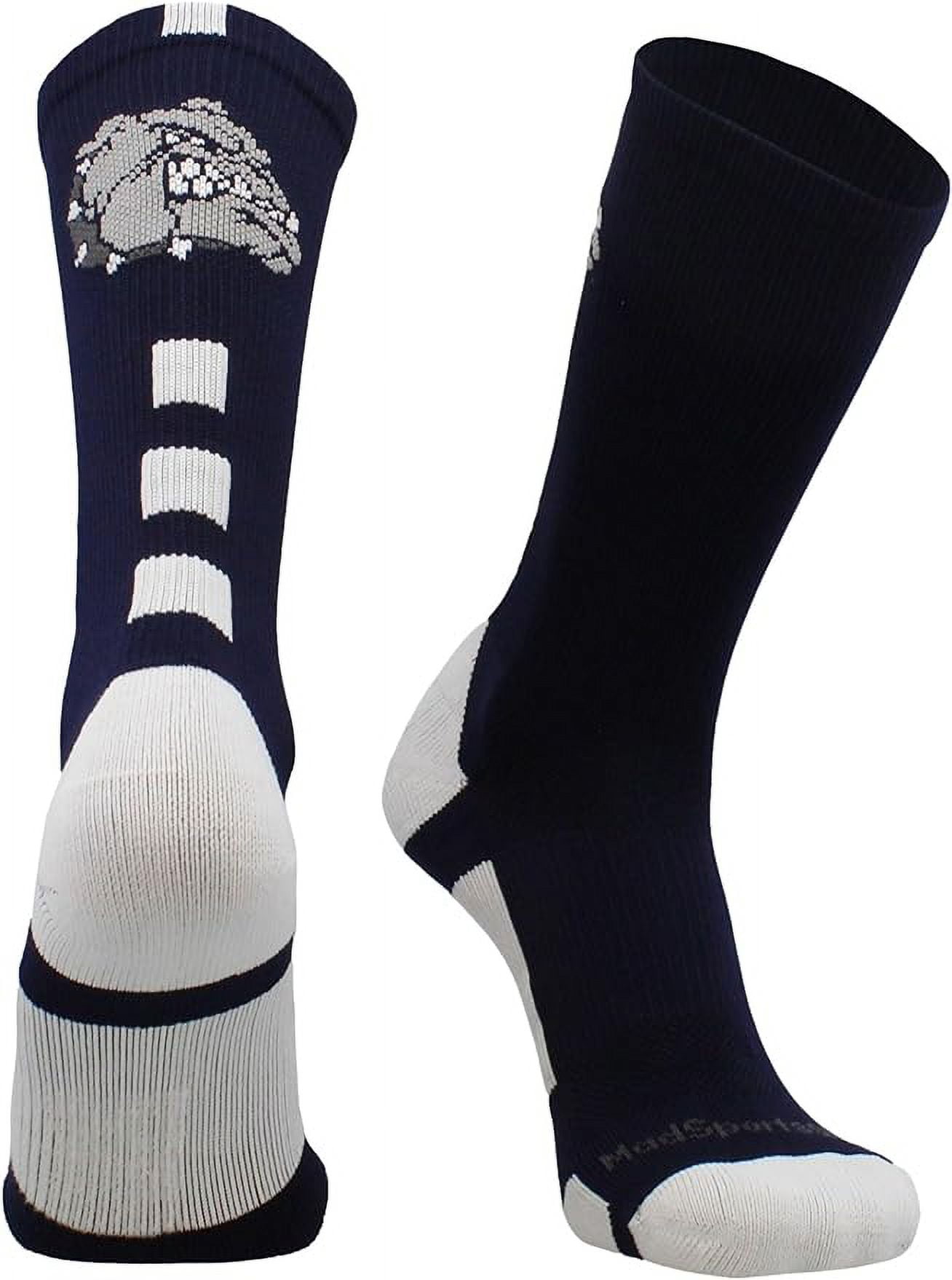 madsportsstuff basketball logo athletic crew socks