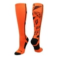 thumbnail image 1 of MadSportsStuff Crazy Socks with Lightning Bolts (Orange/Black, Medium), 1 of 2